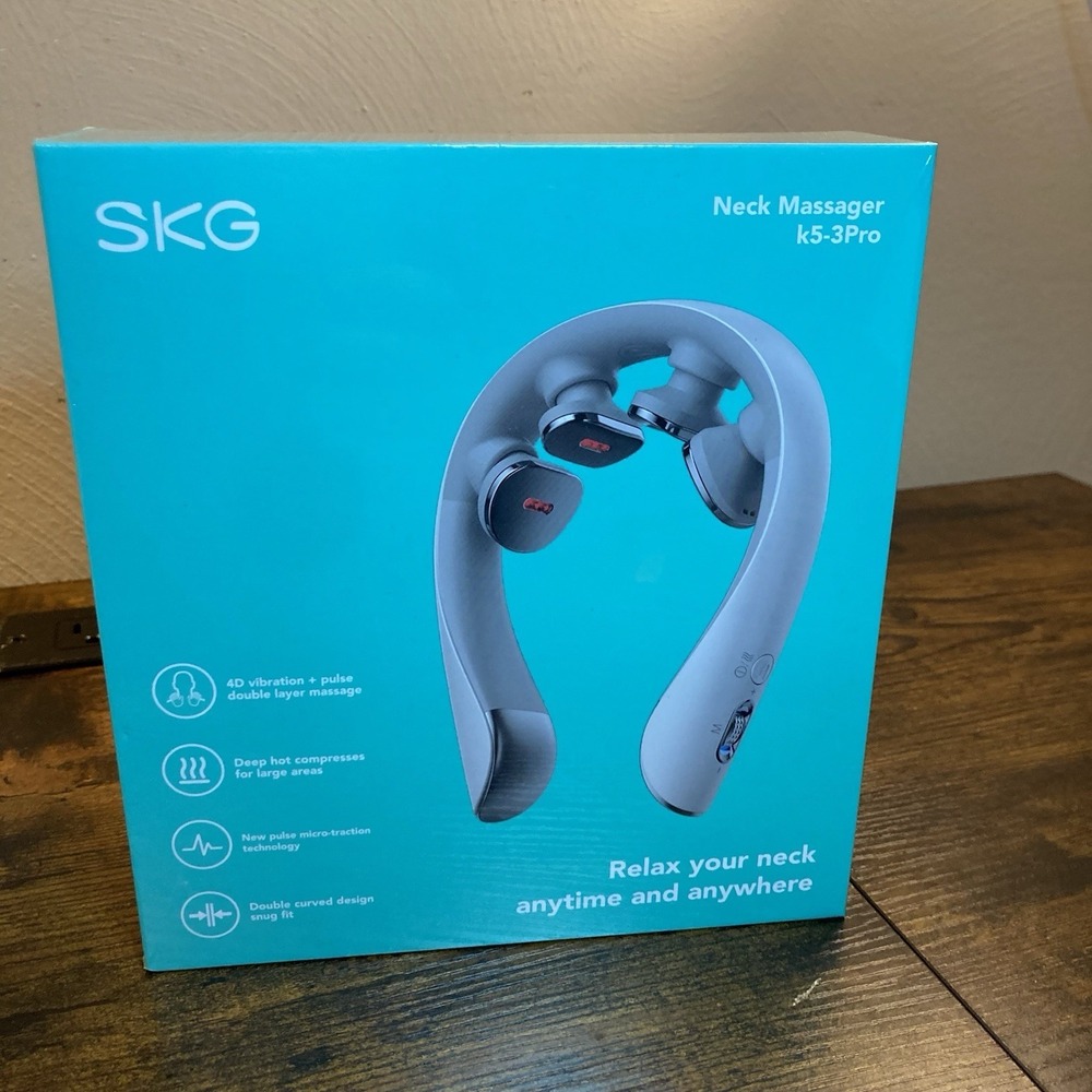 SKG K5-3 PRO Heated Neck Massager, Cordless Portable